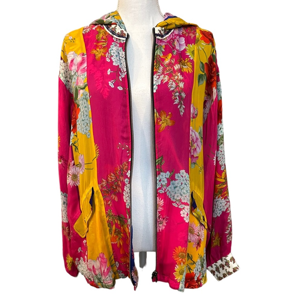 NWOT Johnny Was Reversible Floral Jacket - Size L - Picture 2 of 12